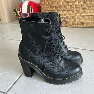 Dr Marten’s Women’s Kendra Aunt Sally Boots Black LaceUp Heel Leather, US 8/UK 6